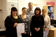 Strothers Road celebrate autism accreditation success.