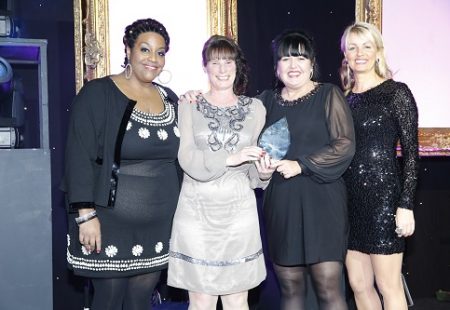 TV star Alison Hammond with award-winning Finchley House team