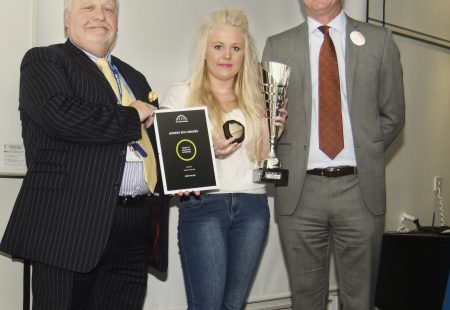 Wayne Mason presents the 'Outstanding Childcare Student of the Year' Award