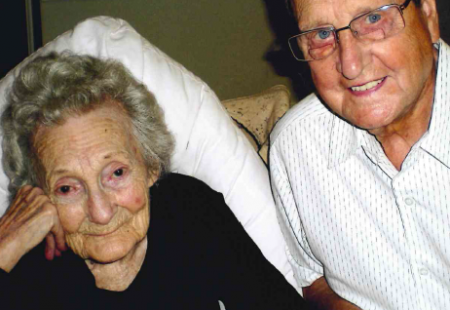 Joyce and Ted Platt, celebrating Ted's 85th Birthday