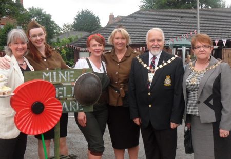 The team from Green Heys, including Manager Debbie Higgins (centre left) and the Mayor of Sefton, Cllr Kevin McCuskey
