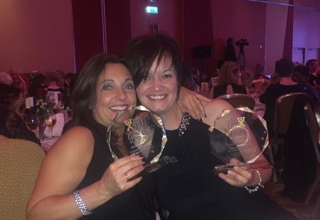 Cath and Kelly at Awards