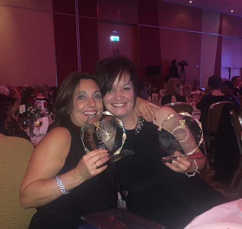 Cath and Kelly at Awards