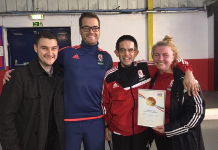 The team present Friends Status to Community Integrated Care!