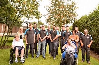 British Gas with Glenwood staff and people they support