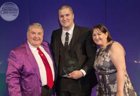 Phil Benson receives Best Dementia Care Home Award