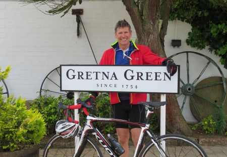 John McClements Cycles from Liverpool to Gretna Green in a Day