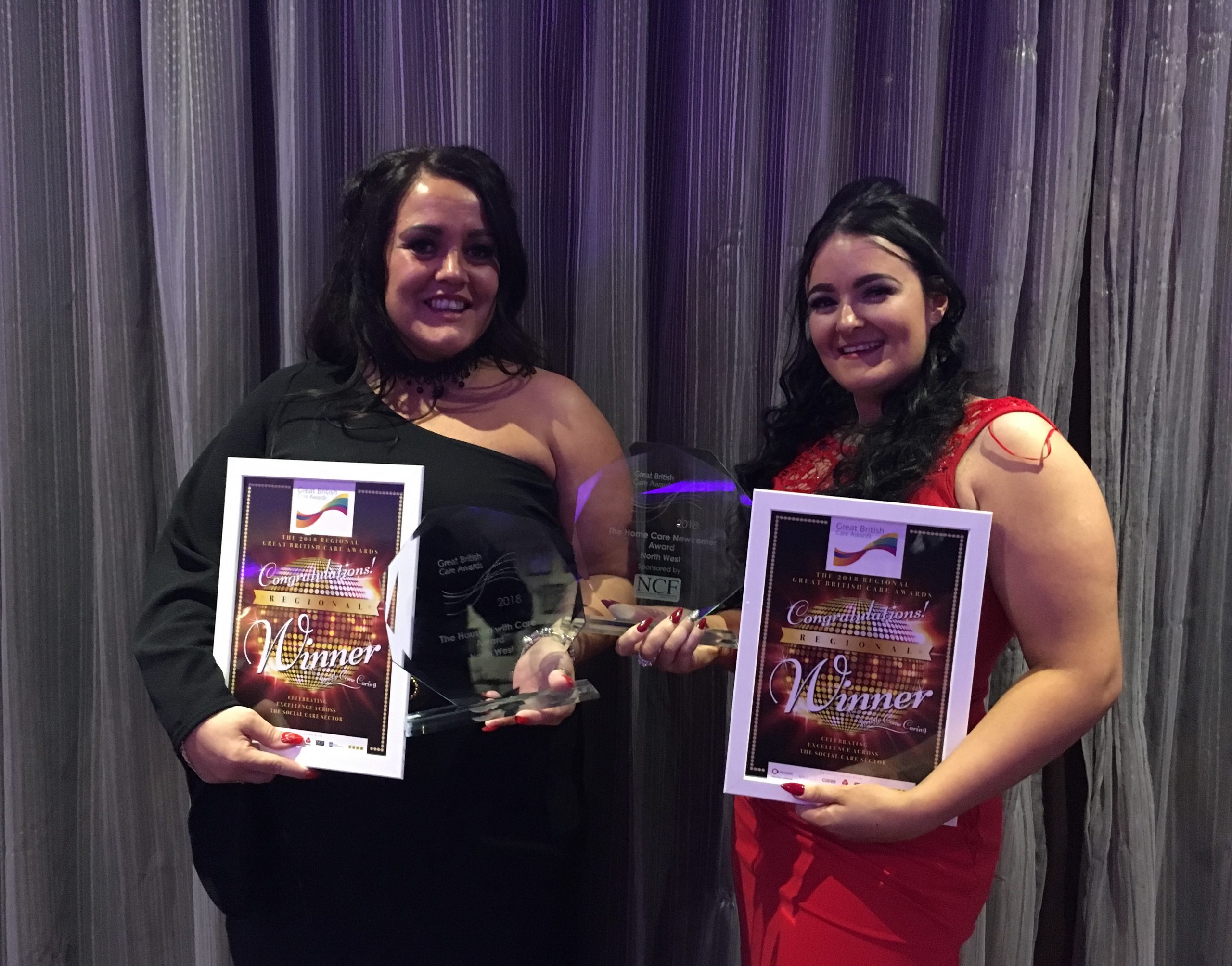 Andrea and Vicki - Winners of NW Great British Care Awards