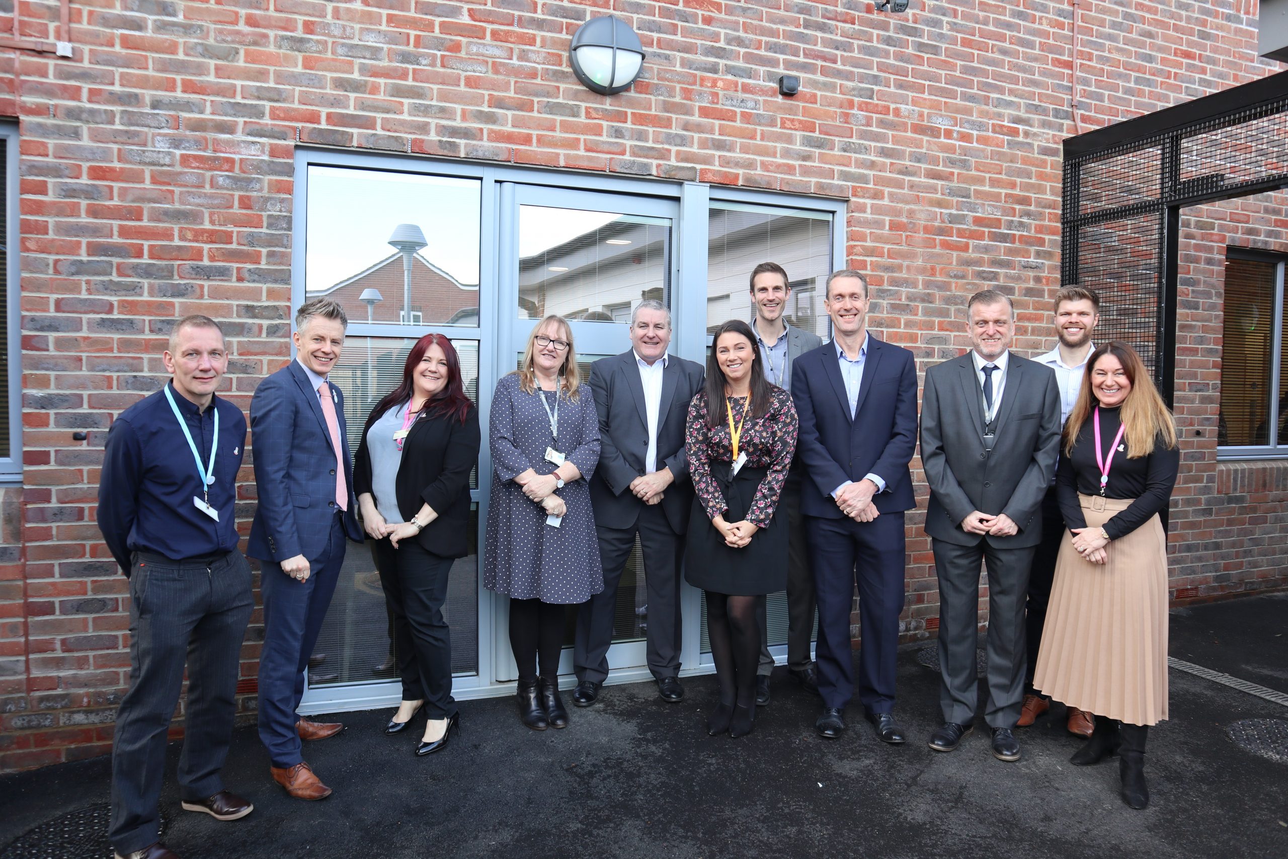 Greenacres launch opening with the Community Integrated Care team and Commissioners outside