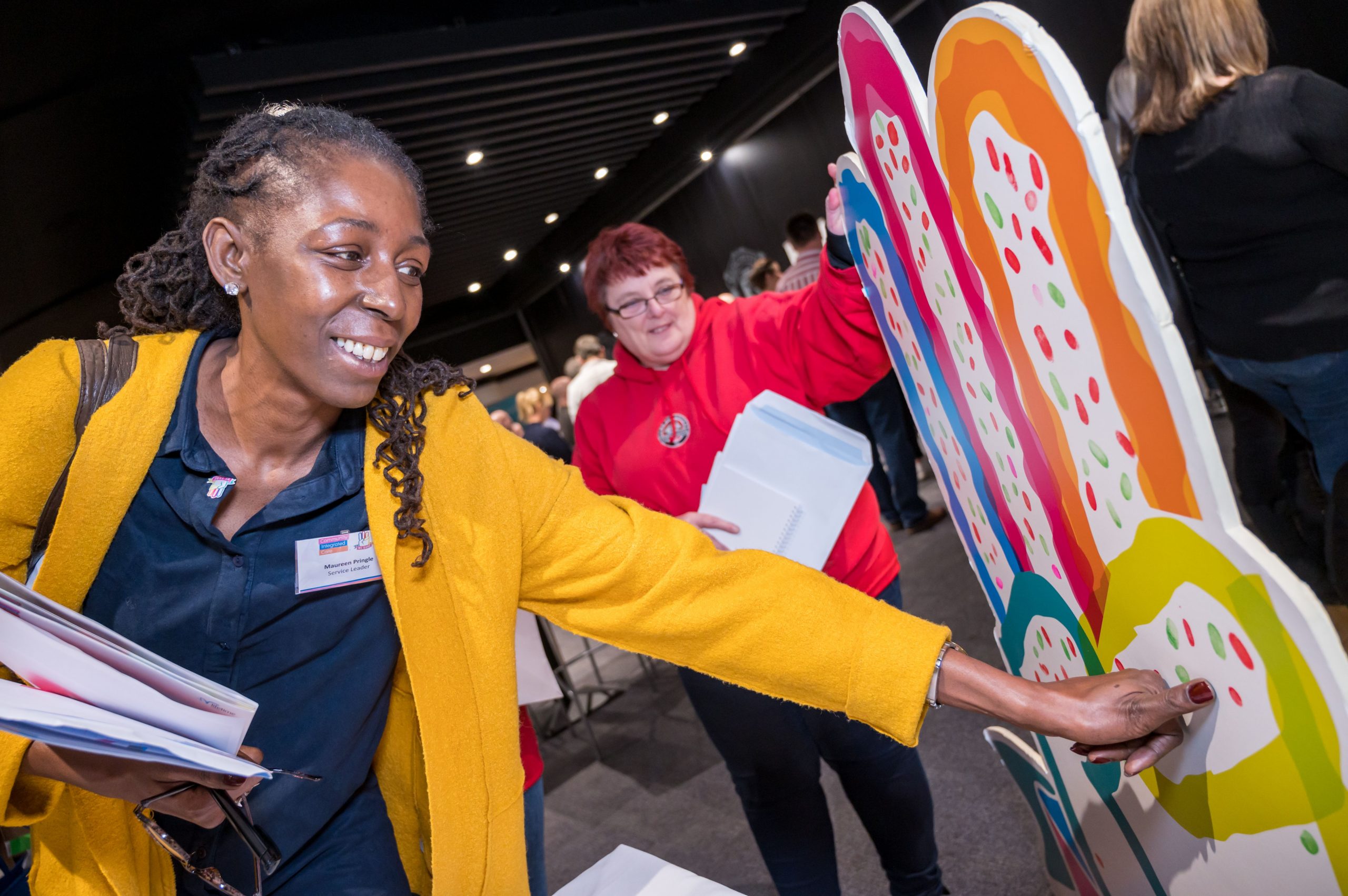 Colleague makes the We Dare pledge at roadshow