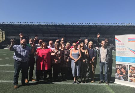 Group picture of GameChangers from social care charity Community Integrated Care