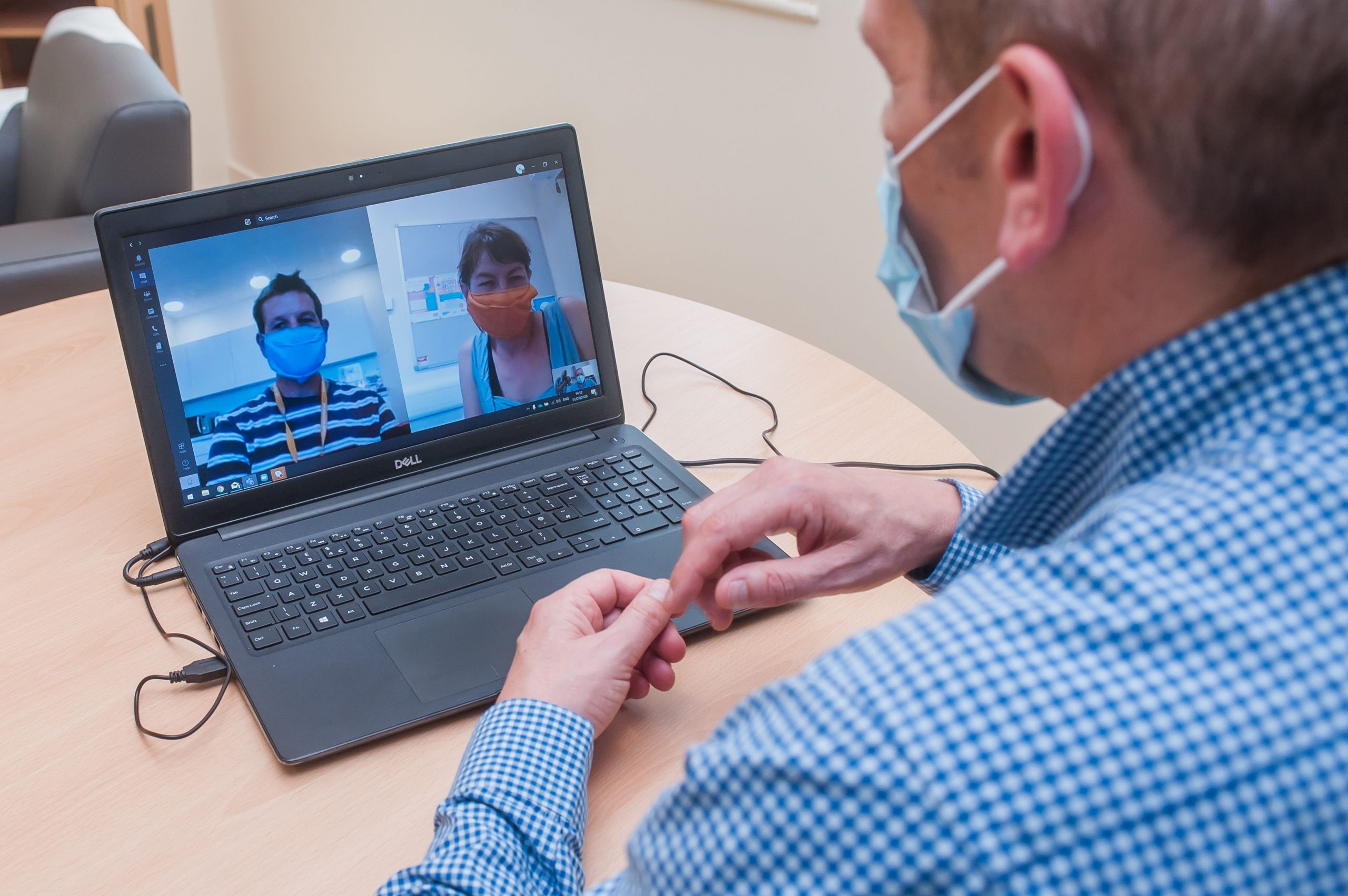 Video call wearing masks