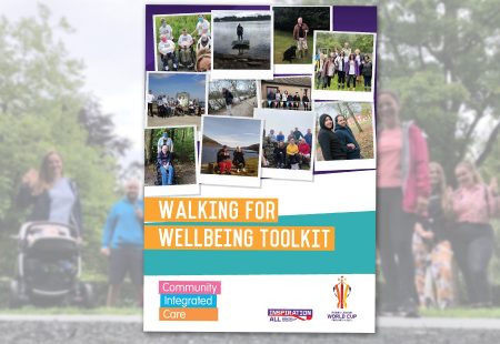 Front cover of the walking for well-being toolkit