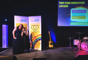 Celebrating winning Care Employer at the Great East Midlands Care Awards.