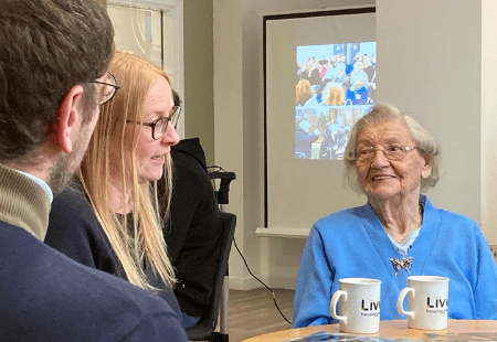 Photographers in residence meet and greet people supported at our Watch Factory service in Prescot.