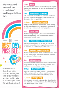 Your Best Day Possible Schedule!