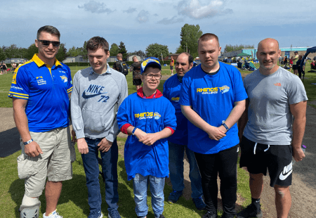 Inclusive Volunteers together at Leeds Rhinos festival