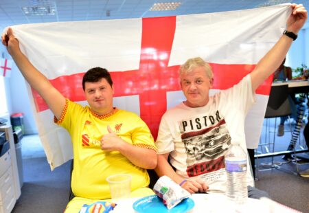 Inclusive Volunteers Flying the England Flag