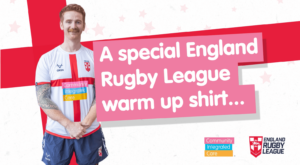 James Simpson in England Community Integrated Care Shirt RLWC2021