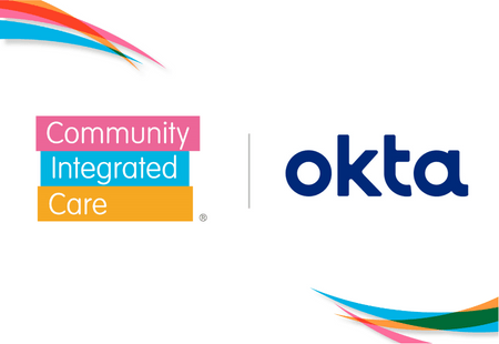 Community Inegrated Care logo and Okta Logo