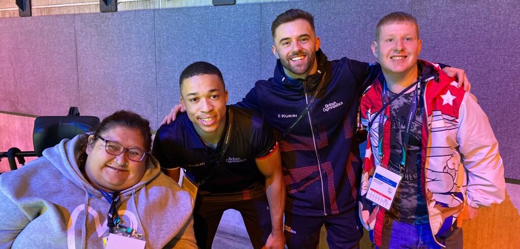 People we support with gymnast at World Gymnastics Championships