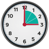 Clock depicting 3 hours