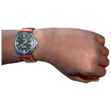 Hand showing a wrist watch.