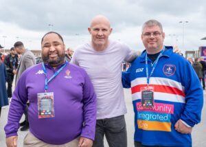 Community Integrated Care volunteers supporting Rugby Super League Grand Final Old Trafford