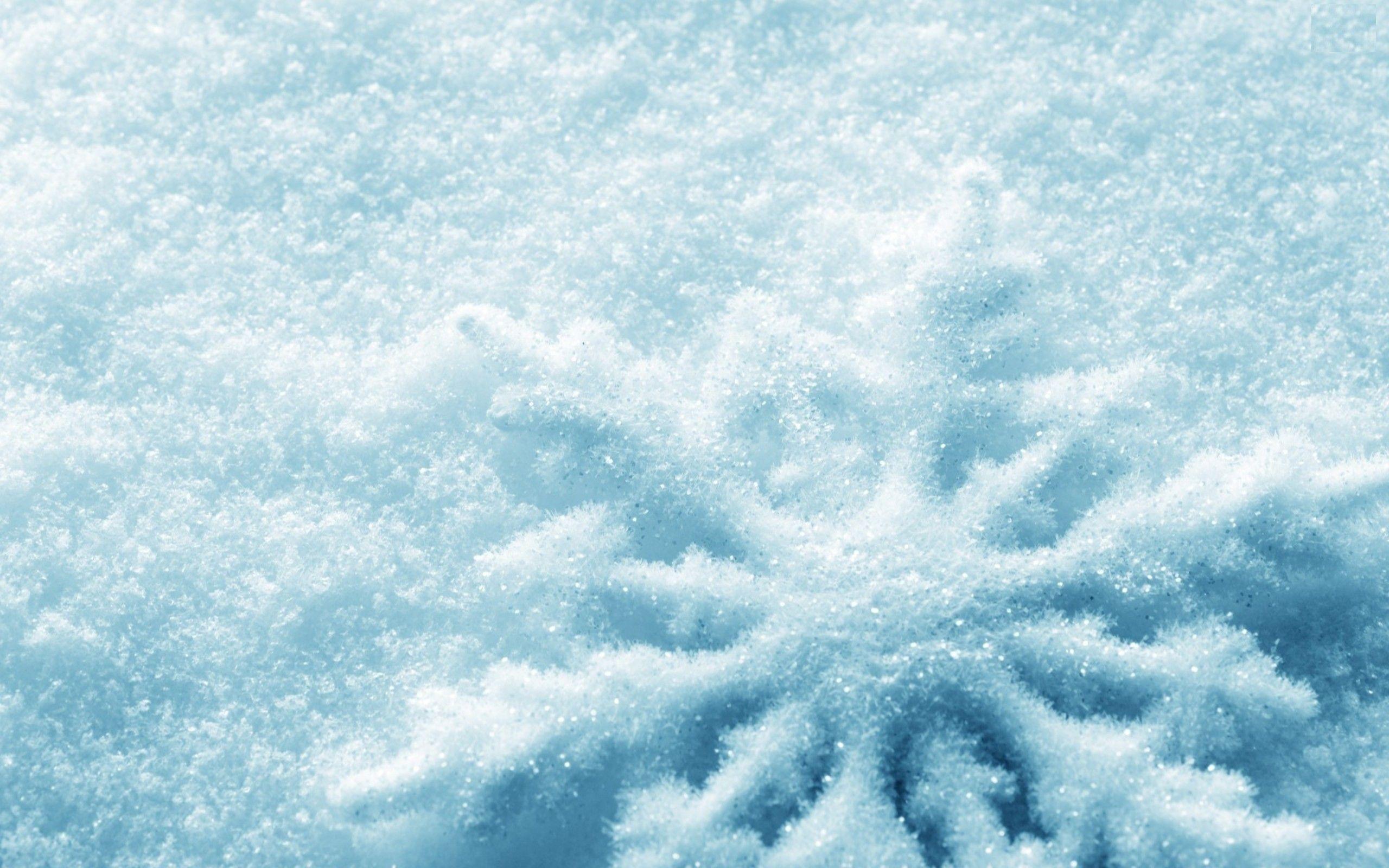 A snowflake on ice