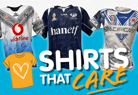 Shirts that care: Rugby league shirts signed for auction