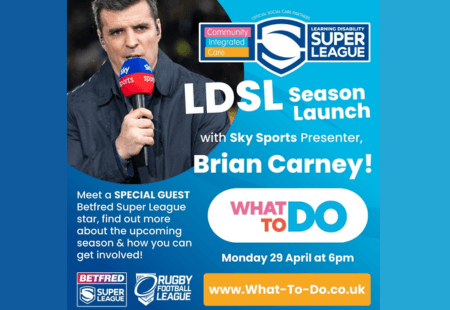 Free Learning Disability Super League season launch event with Brian Carney on What To Do - Monday 29th April at 6pm!