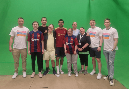 İlkay Gündoğan, has special meet and greet with colleagues and people supported by Community Integrated Care.