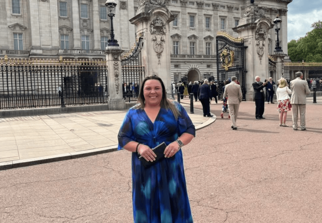 Clare attends Royal Garden Party at Buckingham Palace