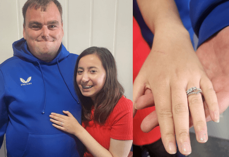 Kandy and Liam celebrate their engagement