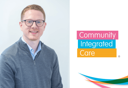 Headshot of Tom Gibbs and Community Integrated Care logo