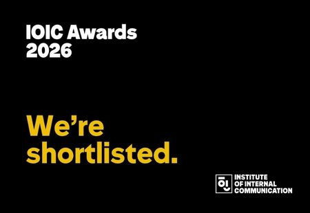 IOIC Awards logo featuring the words "We're Shortlisted".